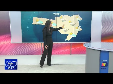 Central do Tempo - nuvens dominam o céu com sol aparecendo em SC