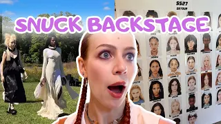 GRWM + Behind the Scenes at NYFW’s Wildest Runway