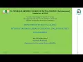 Python Standard Library Essential Tools OOPs with Python Programming SNS Institutions