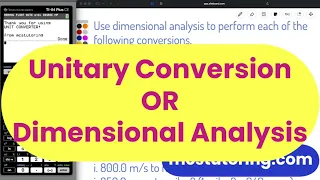 TI-84 Unit Converter Program Solving 10 Chemistry Conversion Problems Step-by-Step