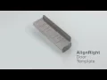 AlignRight Cabinet Hardware Installation Template for Knobs - Cabinet Doors