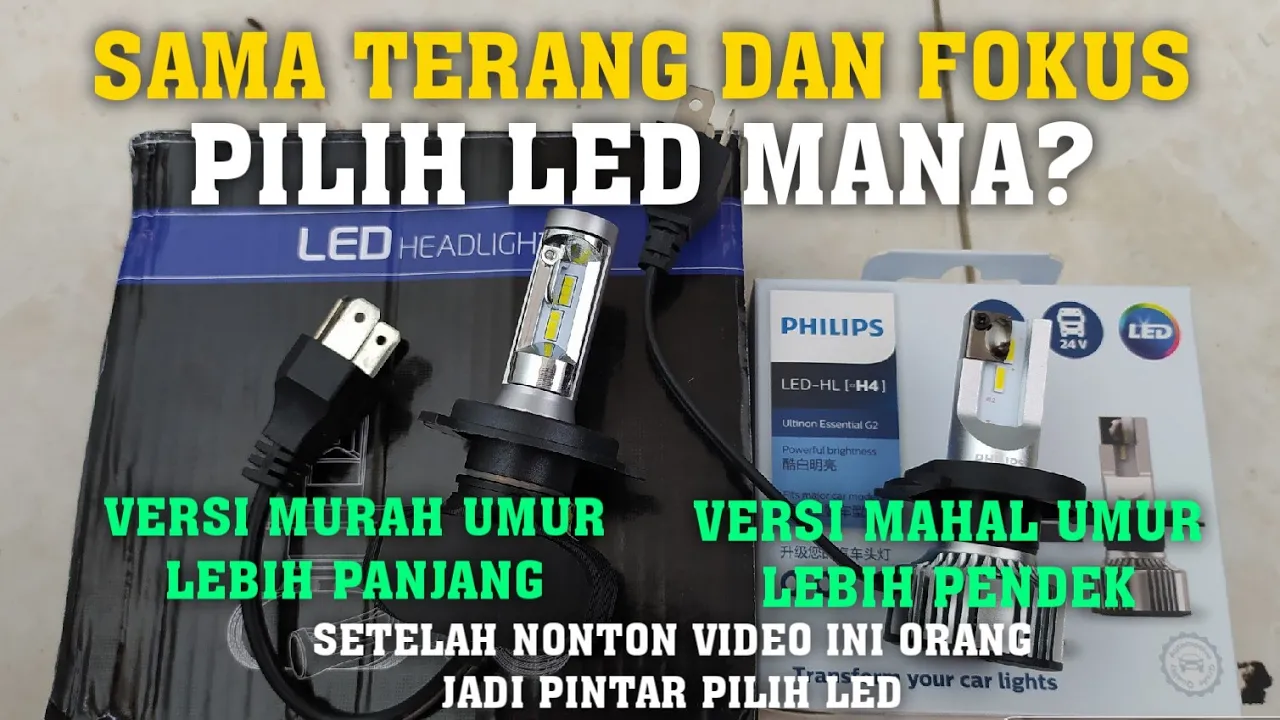 Test review lampu led laser h4 di jalan