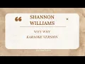 Download Lagu SHANNON WILLIAMS - WHY WHY EASY LYRICS KARAOKE VERSION