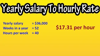 How To Calculate Hourly Pay Rate From Salary - Formula For Salary To Hourly Pay Rate