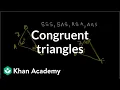 Finding congruent triangles Congruence Geometry Khan Academy