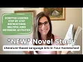Homeschool Novel Study NEW Scripted Lesson Plans Step-by-Step Instructions