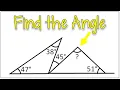 Finding an Unknown Angle Using the Exterior Angle Theorem