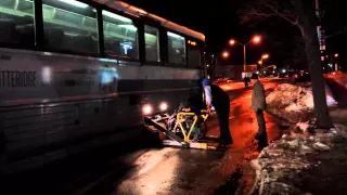 MTA Bus MCI D4500CL On The BxM7 Express Bus Co-Op City Blvd Carver Loop WHEELCHAIR LIFT