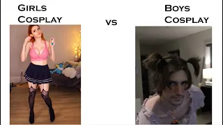 GIRLS COSPLAY VS BOYS COSPLAY | Twitch ft. xQc & Amouranth