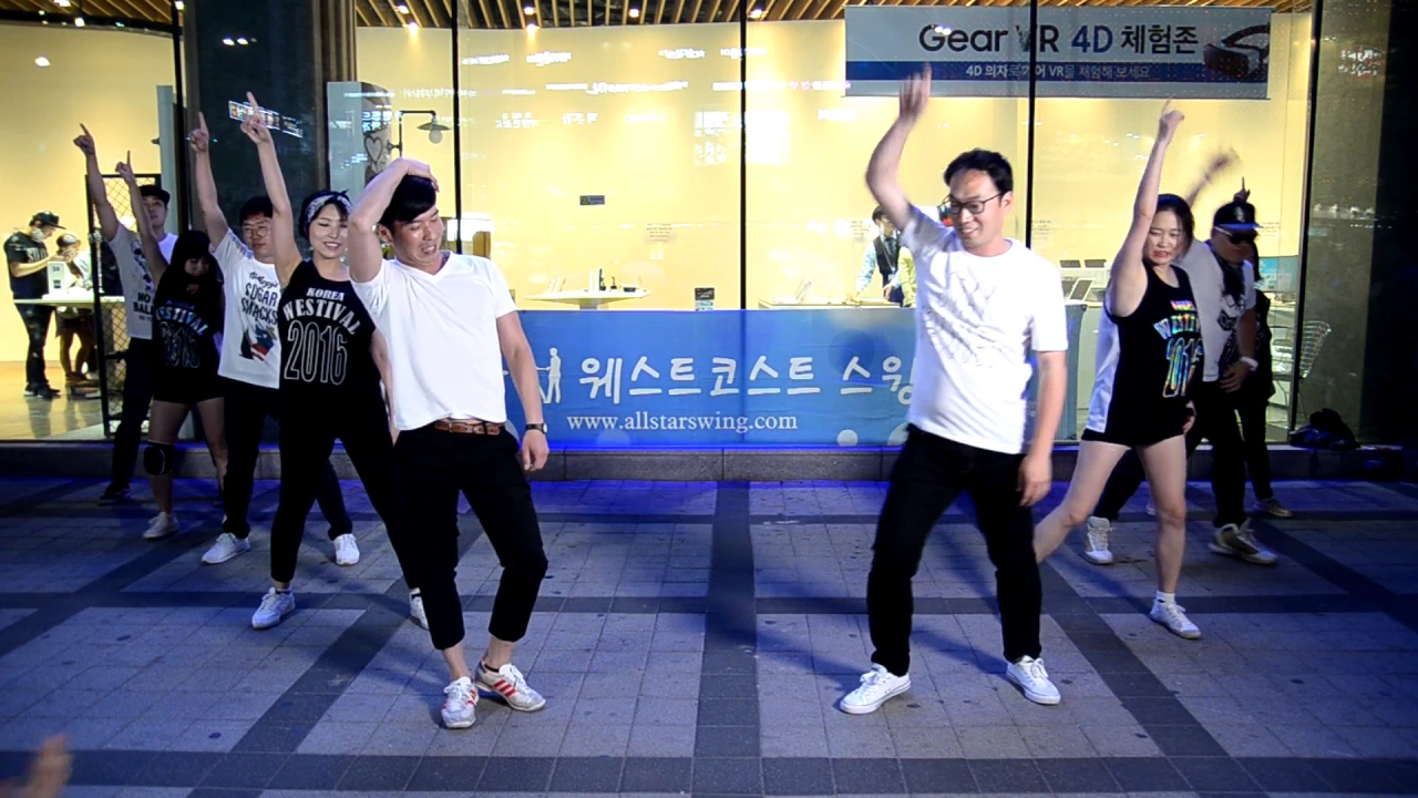 올스타 35회 어반댄스 졸업공연(야외)_ 홍대 올스타 웨스트 코스트 스윙