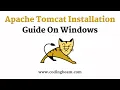 Apache Tomcat Installation on Windows Apache Tomcat 10 Java Tutorial Coding Beam