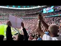 England fans singing Sweet Caroline before the Euro 2020 Final 11/07/21