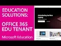 Microsoft Education Set up an Office 365 Education Tenant DA