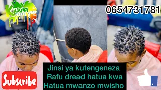 hatua kwa hatua jinsi ya kutengeneza rafu dread nywele fupi mwanzo mwisho ndani ya kiluvia dread lcs