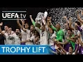 Lagu Watch the moment Sergio Ramos lifted the UEFA Champions League trophy