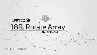 LeetCode 189 Rotate Array Python Solution