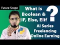 IF Else Elif Statement Boolean in Python Tutorial AI Series Hindi Urdu