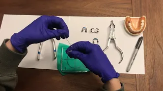Punching the rubber dam for posterior teeth