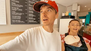 Our first toy store shop & trying to work out my birthday surprise
