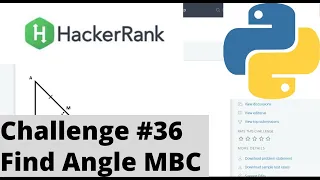 Hackerrank Python Challenge Find Angle MBC