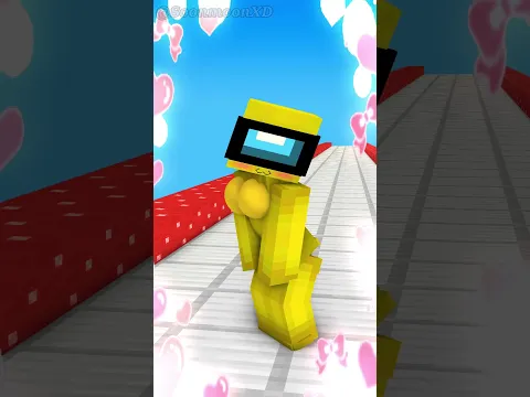Amongus Queen run Challenge MINECRAFT - ANIMATION #fypシ #shorts #trending #minecraftanimation
