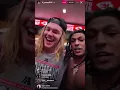 Isiah Pacheco Instagram Live after winning the AFC January 26 2025
