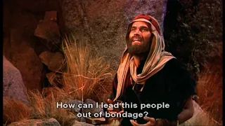 the ten commandments moses burning bush scene