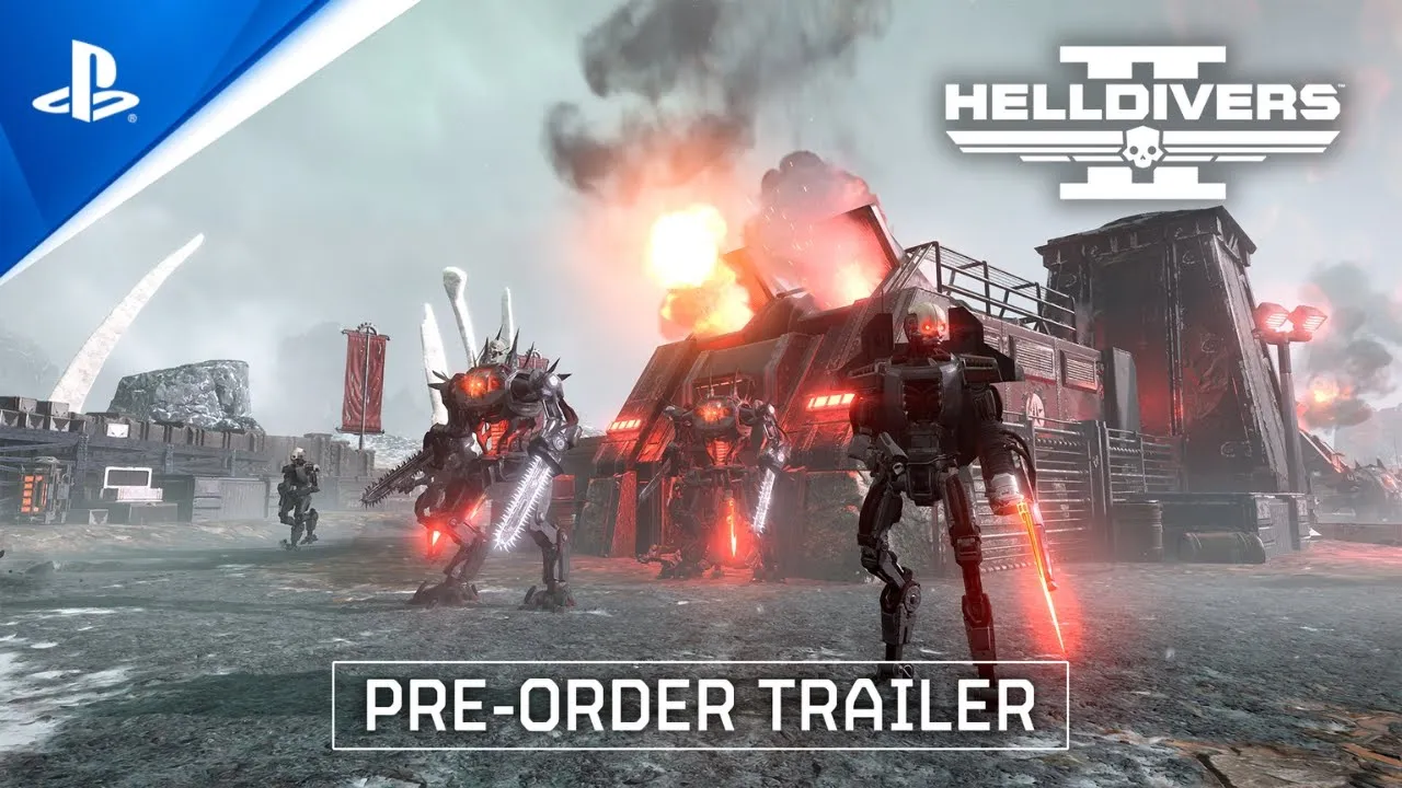 HELLDIVERS 2 - Trailer de pré-lançamento do Automaton | PS5 e PC
