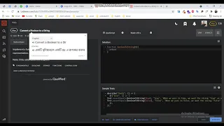 convert a boolean to string