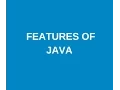 Java tutorial in telugu part 2 Features of java