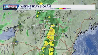 Hour-by-hour See when heavy rain arrives in Vermont New York 7-28-26