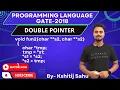 Double Pointer in C programming with Example Pointer explained in Hindi GATE
