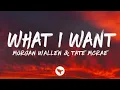 Morgan Wallen - What I Want (Lyrics) ft. Tate McRae 🎧🔥 | Country Pop