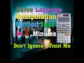 Solve Lagrange Interpolation Method Just In 2 Min with Scientific Calculator