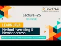 Method Overriding Member Access Hindi