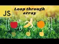 JavaScript loop through array and object