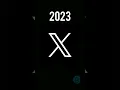 Twitter logo evolution (2005-2023)#shorts #trending #twitter