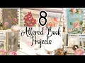 8 Altered Book Projects using IOD Redesign French Country Thrift Flip DIY Home Decor Upcycle