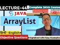 ArrayList in java - Lecture 44