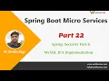Spring Security Spring Boot Security Mysql With JPA Customize UserDetails Part 22