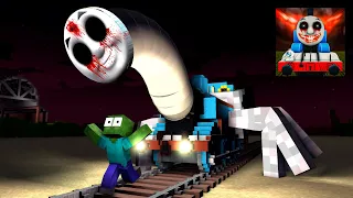 thomas the train attack minecraft animation 