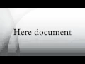 Here document