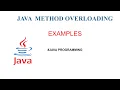 java method overloading EXPLAINED