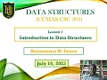 Lesson 1 on Topic 1 of CCMAS CSC 301 by Komommo Iwara