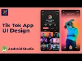 Android UI Design Tutorial Tik Tok App UI Design UiUX Tutorial