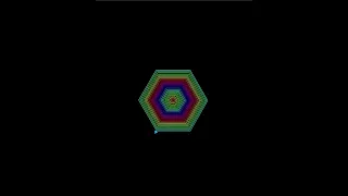 Mesmerizing Colorful Hexagonal Spiral Using Python Turtle Graphics