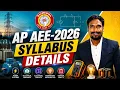 AP AEE 2026 Preparation Starts Here Complete Syllabus Breakdown
