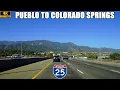 Interstate 25 North Pueblo to Colorado Springs Colorado