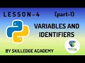 Python Programming variables and identifiers part 1