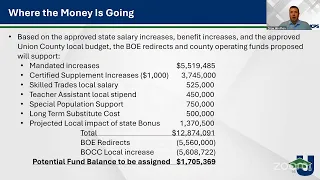 Union County Board of Education Finance Committee Meeting July 28 2026